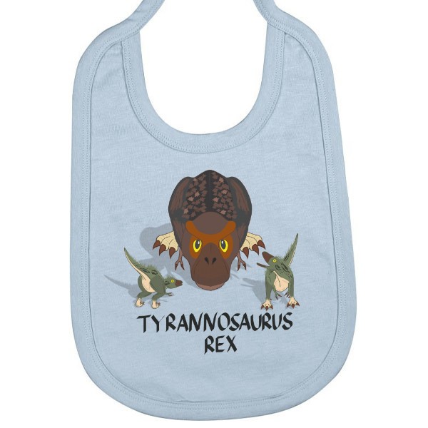 Bryndák bavlna s potiskem Bavlněný bryndák Tyrannosaurus